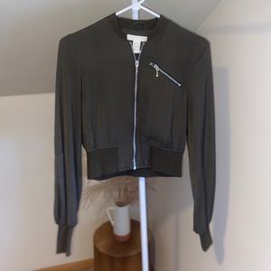 H&M Satin Bomber Jacket